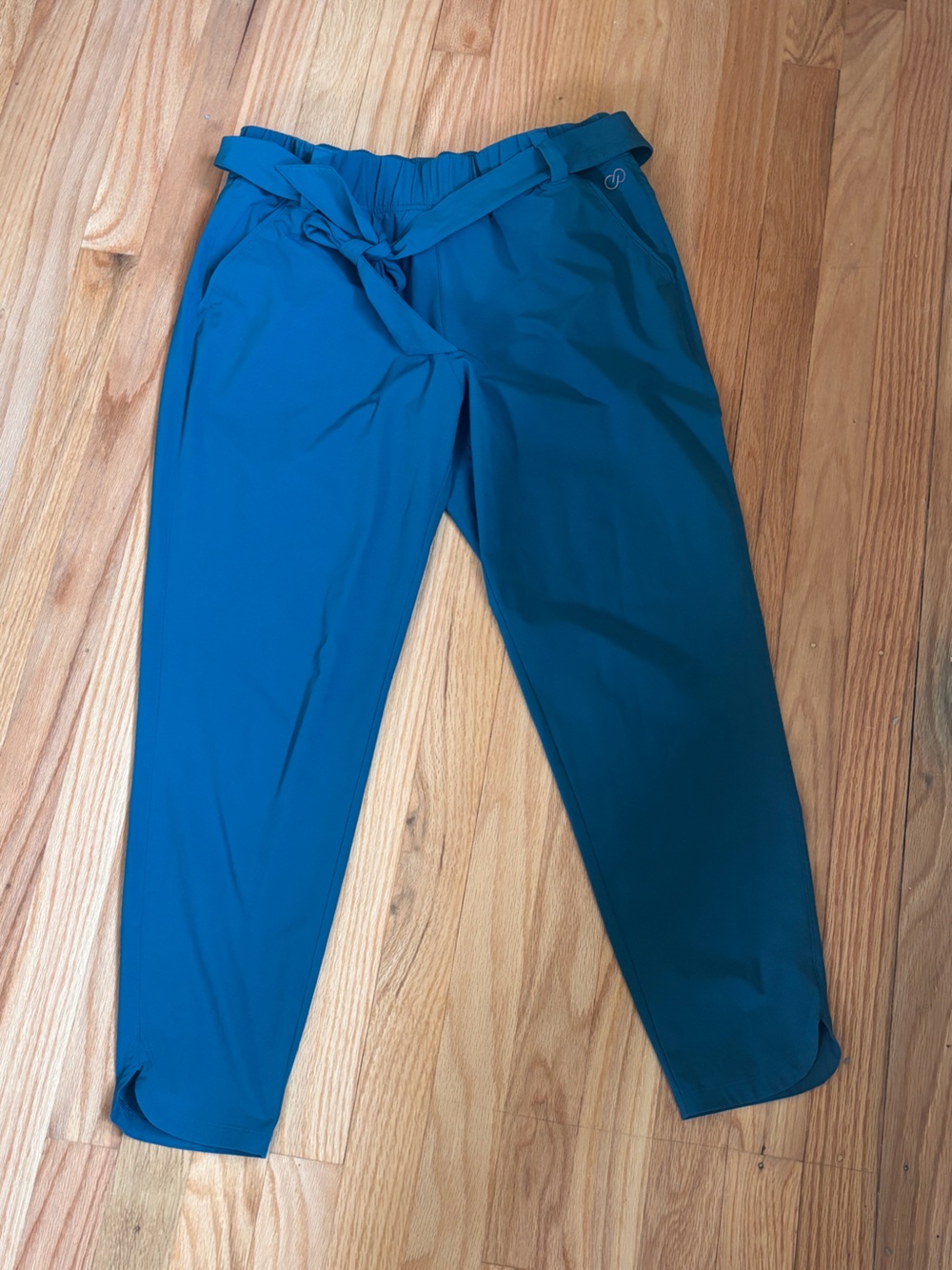 Calia Athletic Teal Paperbag Waist Pants